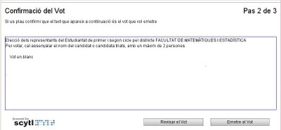 Confirmació del vot