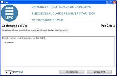 Confirmació del vot